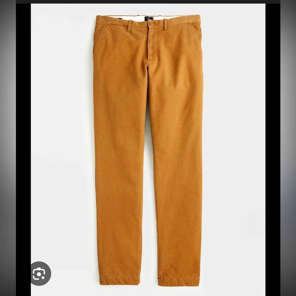 J. Crew 770 Straight-Fit flannel lined Pants in Camel Brown (32w x34L)